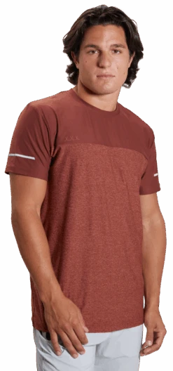 Bauer Fleece Colour Block Training Tee Adult -Bauer Sales Store 1059671 Rust 2263