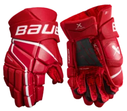 Bauer Vapor 3X Senior Hockey Gloves -Bauer Sales Store 3X SR FRONT RED2