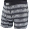 SAXX Ultra Boxer Fly Black Ombre Stripe